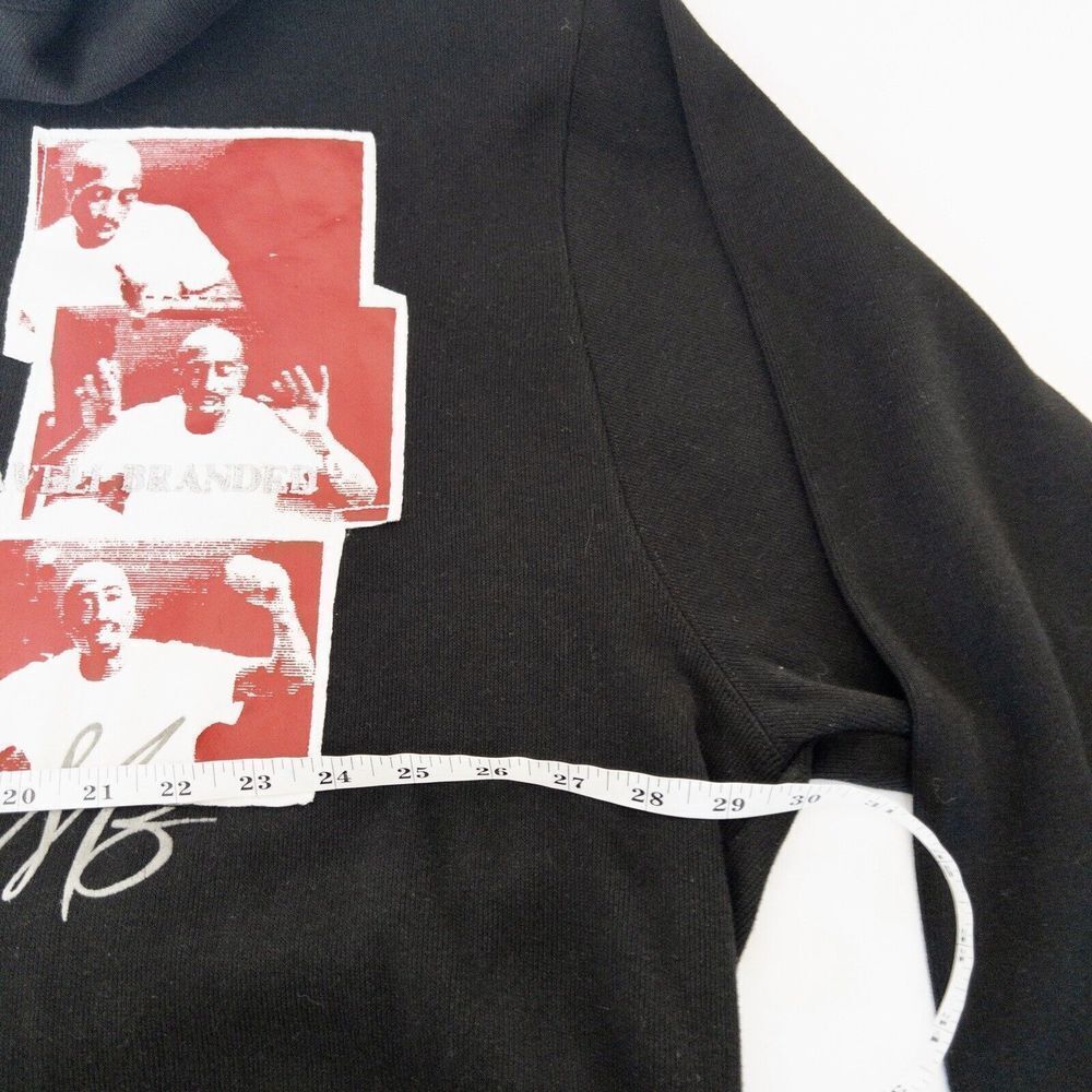 Vintag y2k Makaveli Tupac Shakur Brand‎ Qtr Zip Pullover Mens XXL - Picture 5 of 7